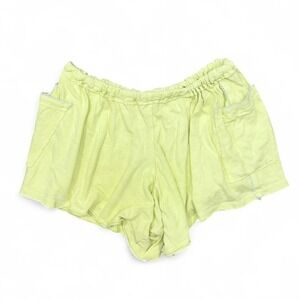 Free People Intimately Lime Green/Yellow Flowy Lounge‎ Shorts Women's M Boho
